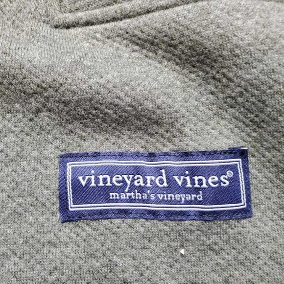 NEW XL VINEYARD VINES SALTWATER FLEECE HOODIE IN SURPLUS GREEN SWEATER - Picture 4 of 8
